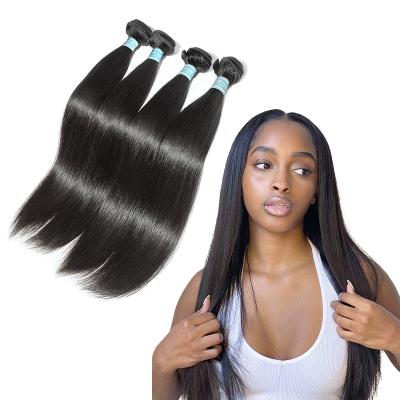 China Wholesalers Bulk Silky Straight Wave Raw Unprocessed Mink Virgin Brazilian Weave Human Hair Bundles Free Sample for sale