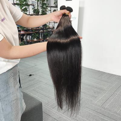 China Wholesale 100 Wave Human Hair Wig Silky Straight Hair Weaving Straight Hair Bundles for sale