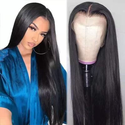 China Virgin 360 Peruvian Silky Straight Blonde Wave Colored Highlight Straight Pre Plucked Thin Lace Front Hd Hair Wigs for sale