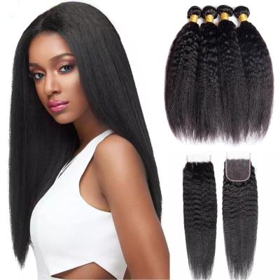 China 10A Luxury Curly Straight 300 Remy Vendors Afro Processed Brazilian Straight Kinky Curly Hair 36 Inch Bundles for sale