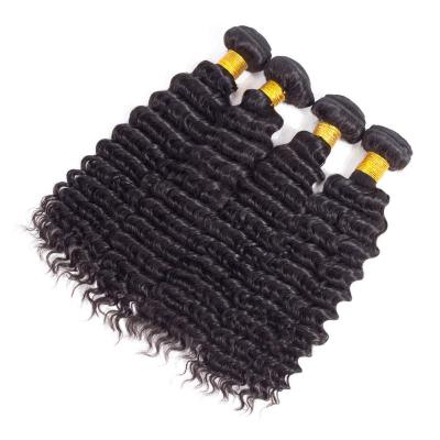 China Wholesale Deep Wave Cuticle Aligned Mink Virgin Brazilian Thick Deep Wave 100%Human Raw Curly Hair Bundles With Headband for sale