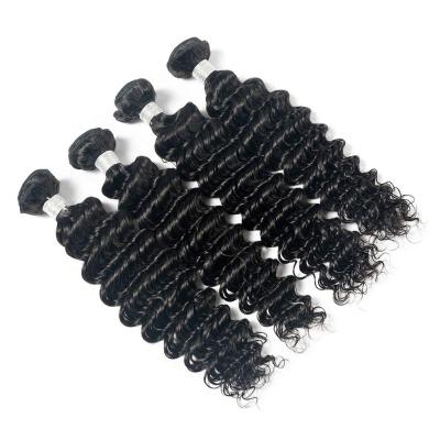 China Deep Wave Two Tone Straightening Wet And Wavy Deep Wave Can Be Bleach Brazilian Hair Bundles for sale