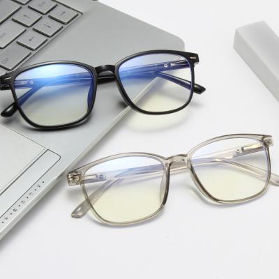 China Optical Frame Spring Hinge Light Filter Ready Stock Rectangle Frame Blue Gaming Computer Glasses Anti for sale