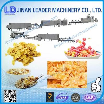 China High efficiency maize flakes cereal puffing food industry machines for sale