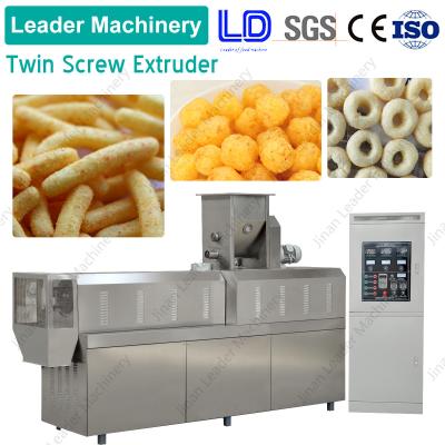 China Stainless steel small scale puffed snacks food extrusion machine for sale