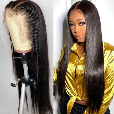 China Hd Silky Straight Virgin Brazilian Hair Wave Lace Front Wig Straight Raw Brazilian Human Hair Wigs For Black Women for sale