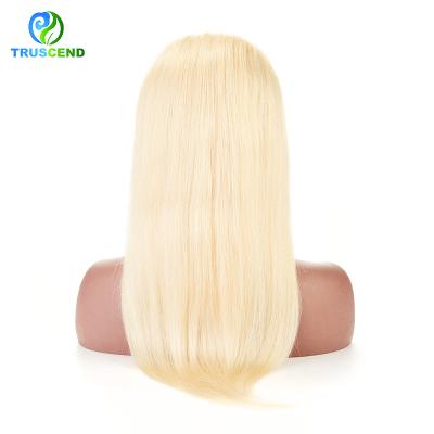 China Brazilian Remy Human Hair 1b/613 Part Wig Silky Straight Blonde Wave Lace Front Wigs 13*6 Pre Plucked With Baby Hair for sale