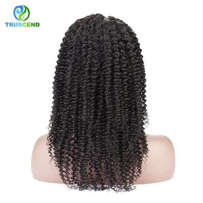 China Pre Plucked Bob Wigs Kinky Curly 4*4 Hairline Hairline Brazilian Hair 13*4 Lace Frontal Wig Pre Plucked for sale