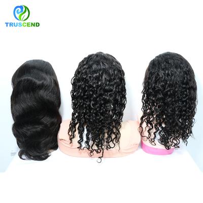 China Brazilian Pre Plucked 5*5 Density Lace Closure Wig 150% Natural Hairline Water Wave 4*4 Lace Closure Hair Wigs For Women for sale