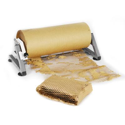 China Fragile Products Customized Honeycomb Gray Waist Cushion Paper Kraft Wrapping Protective Wrapping Honeycomb Wrap Shockproof Kraft Paper for sale