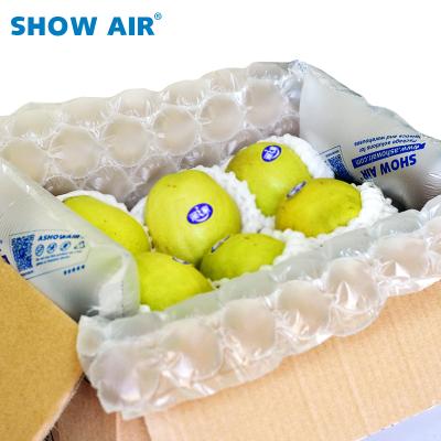 China Airbag Shockproof Express Foam Squash Packing Membrane HDPE Bubble Column Gourd Bubble Column Inflatable Bubble Paper for sale