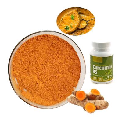 China Orange Yellow Turmeric Root Extract 95% 98% Curcumin Extract Powder For Food for sale