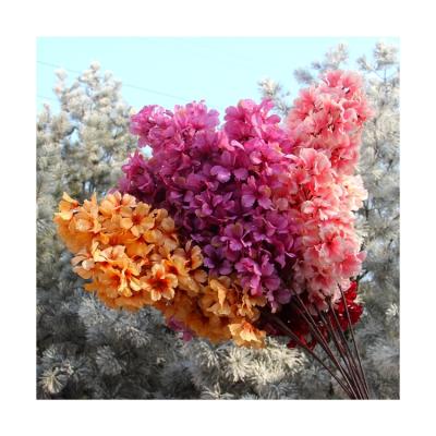 China Fashional Wedding Backdrop Bouquet Wedding Backdrop Plastic Carton Box Artificial Flower Cherry Blossom for sale