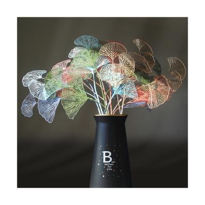 China Fashional Fashion Fan Grow Leaves Dry Scented Flowers Car Decoration Artificial Flower Personalized Backdrop for sale