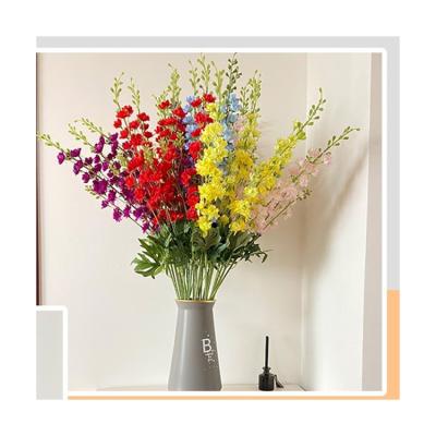 China Best Quality Eco-friendly Small Flower Wall Decor Artificial Flower Wall Promotional Dry Backdrop With Quality Guarantee for sale