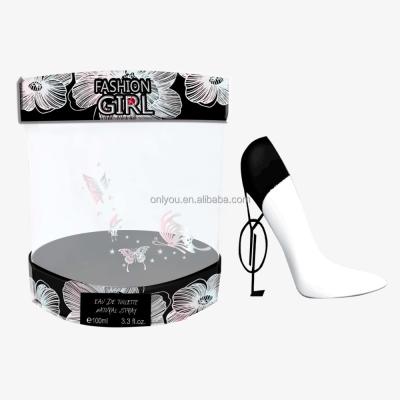 China Glass PRIVATE LABEL OEM HIGH HEEL SHOES PERFUME WITH DISPLAY BOX for sale