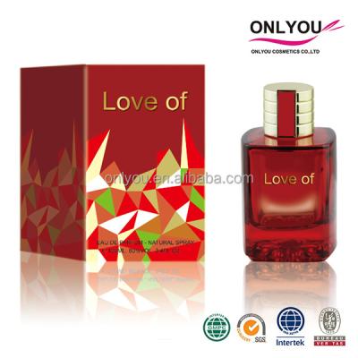 China Factory Wholesale Rose Fragrance Perfume Imitation Glass Bottle For Women for sale