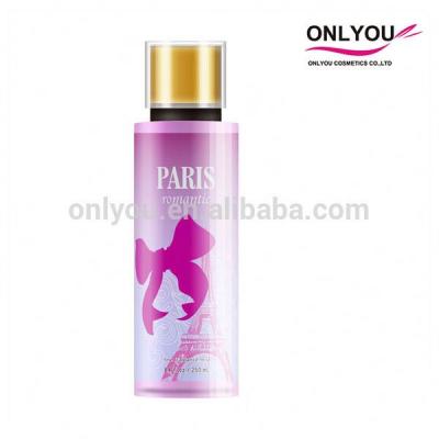 China Hot Selling PET Bottle OEM 250ml Body Perfume With Mist Sprayer for sale