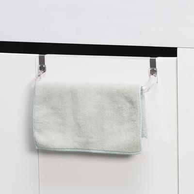 China Sustainable PET+ Stainless Steel Over Door Kitchen Towel Rack for sale