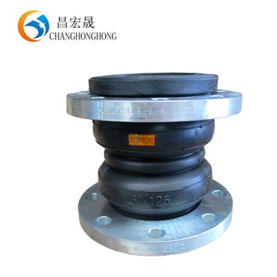 China -30â „ ƒ ~+250â „ ƒ BS4504 Galvanized Double Sphere Rubber Expansion Joint For Concrete With CE for sale