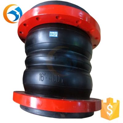 China -30â „ ƒ ~+250â „ ƒ high gas seal hot sphere epdm double rubber expansion joint for pipe fittings for sale