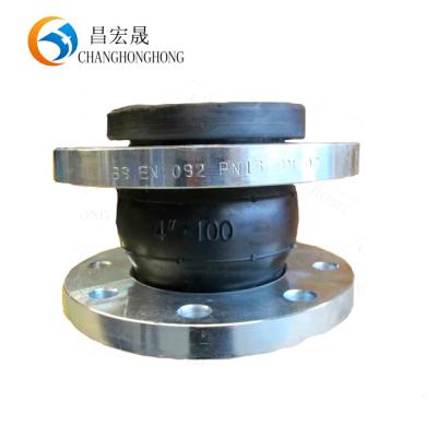 China -15~80â „ ƒ (-45′′′′~150′′′) High Quality Carbon Steel Galvanized Rubber Expansion Clamp Type EPDM Rubber Expansion Joint flexible single sphere bellows for sale