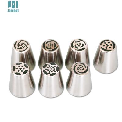 China Eco-friendly 7pcs set russian piping nozzles /russian tulip nozzles /cake icing piping nozzles set for sale