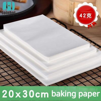 China 20cm x 30cm Barbecue Dish Silicone Oil Paper Double Sided Commercial Paper Grilled Baking Paper Square Oilproof for sale