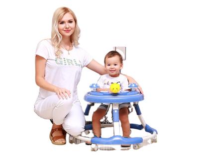 China Ride On New Baby Walker Toy 2021 New Wheel Baby Walker Silent Folding Anti Slip Anti Slip Car Plus Music Wholesale for sale