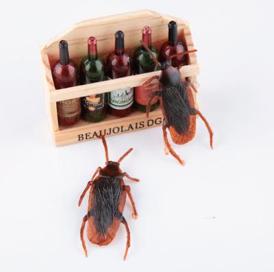 China Cockroach Ride Toy Cockroach Simulation Scary Small Rubber Simulated Toy for sale