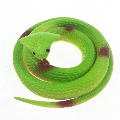 China High Realistic Simulation Rubber Glue Snake Soft Creepy Rubber Animal Snake Rubber Toy for sale