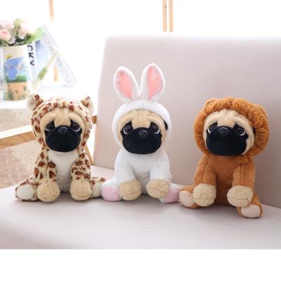 China Cute Shar Pei Plush Dog Toy Dog Plush Pillow Pug Plush Toy Doll Birthday Gift Plush Toy Sitting Puppies Bulk Stuffed Plush Toy for sale