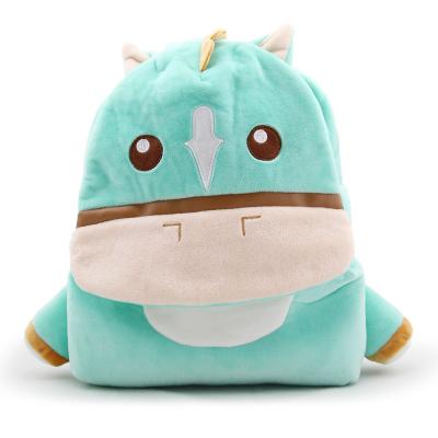 China Anti lost be popular with children cute plush toy which can be used as backpack donkey pulse pillow plush toy for sale