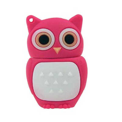 China Promotional Electronic Gifts Animal Soft PVC Cartoon Owl USB Flash Drive USB 2.0 for sale