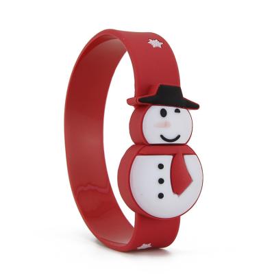 China Pretty Christmas Gifts Silicone Animal Wristband Flash USB Drive , USB Pendrive / Flash Memory Wristband for sale