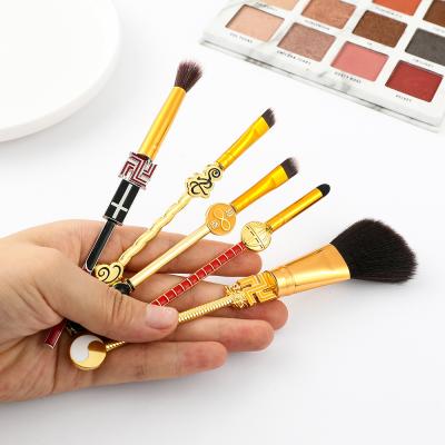 China New Cosmetic Japanese Tokyo Avengers Eyeshadow Makeup Brush Set Flat Brush Tool 5pcs/set for sale