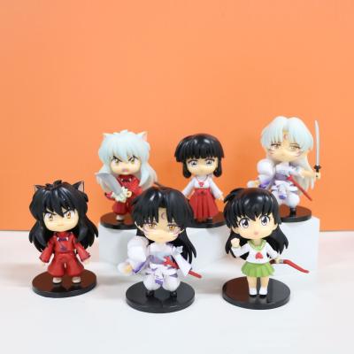 China 6Pcs/Set Japan Cartoon Anime Inuyasha Action Figure 10cm for sale