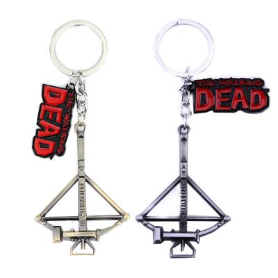 China The Walking Dead Movie The Walking Dead Archery Zinc Alloy Weapon Charm Keychains for sale