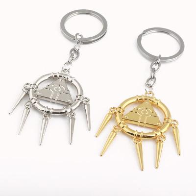 China Hot Anime Duel Monsters Yu Gi Millenium Wisdom Wheel Keychains Zinc Alloy Oh for sale