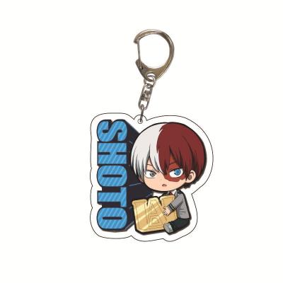 China Wholesale Promotion Gift Anime Double Sided My Hero Academia Acrylic Pendant Keychains for sale