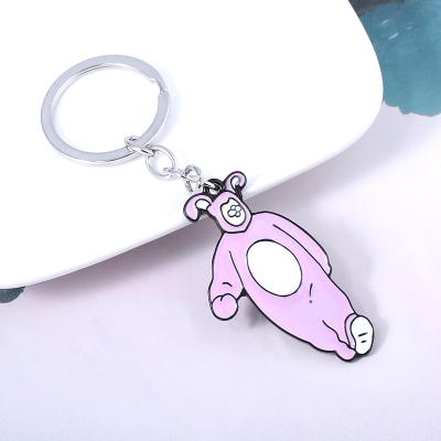 China 25 Convenient Friends Years Of TV Show Supplier Pink Bunny Keychain for sale