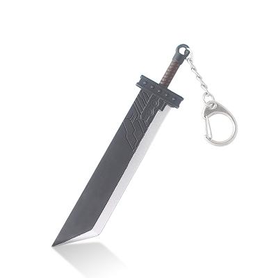 China Remake Zack Fair Weapon Sword Fantasy Keychain Buster Sword Keychain Game Final Metal Cloud Disputes for sale