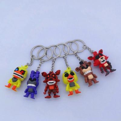 China Wholesale PVC Game Five Nights At Freddy's Key Chain PVC Pendant Cartoon Doll for sale