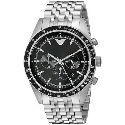 China Hot Selling AR5988 Chronograph Drop Shipping Black Stainless Steel Chronograph Dial AR Men's Watch for sale