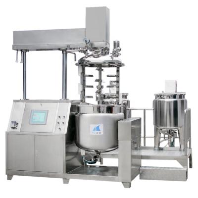 China Heating Vacuum Cosmetics Viscous Liquid Hydraulic Lifting Emulsifying Facial Cream Making Blender Homogenizer Machine for sale