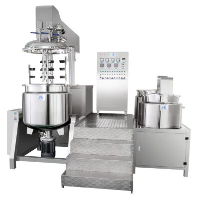 China Liquid with Good Hanging Solids Price Body Lotion Cream Ointment Tilting Laboratory Vacuum Homogenizer Emulsifying Mixer for sale