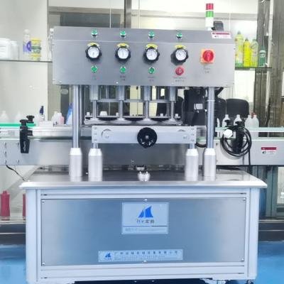 China Food automatic linear plastic jar capping machine speed in bottle screw capping machine 30-60 for sale