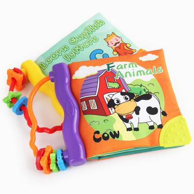 China OEM Cloth Design Children's Toys Custom Baby Soft Books Soft Activity Fold Book Toys For Early Education For Babies for sale