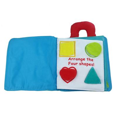 China Parent Kid Pop ABC Alphabet Toys Customized Soft Handmade Cloth Book With Velcro for sale