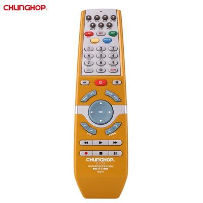 China Easily operate 7 devices factory sales with logo E772 universal remote control chunghop 7 devices tv dish tv remote for sale